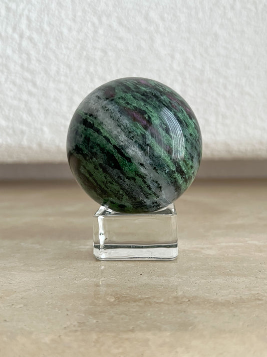 Ruby in Zoisite Sphere